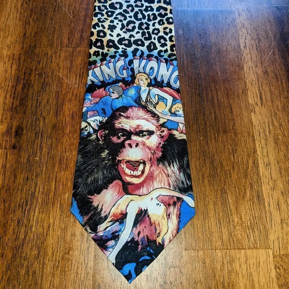 King Kong Silk Vintage Necktie circa 1992 from American Film Classics